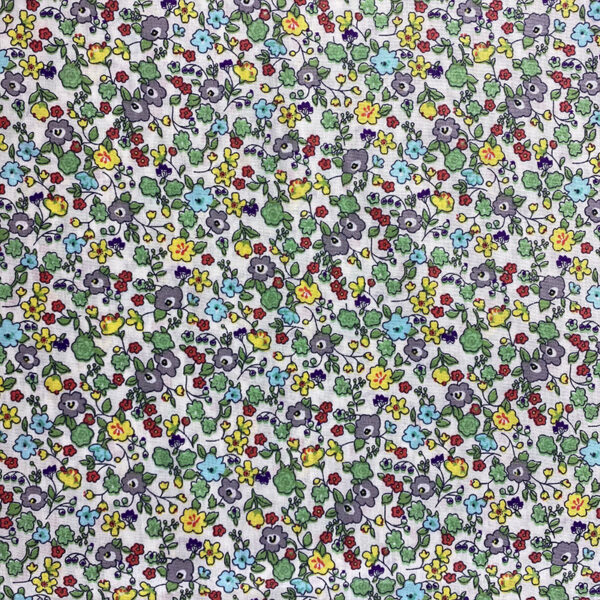 100% Cotton Fresh Floral Fabric — Lightweight & Breathable