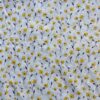 SKU-02-黄色 100% Cotton 40s Reactive Printed Small Floral Fabric — Soft & Breathable