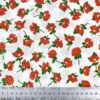 SKU-03-白色 100% Cotton Woven Floral Fabric — Soft & Breathable for Kids & Women