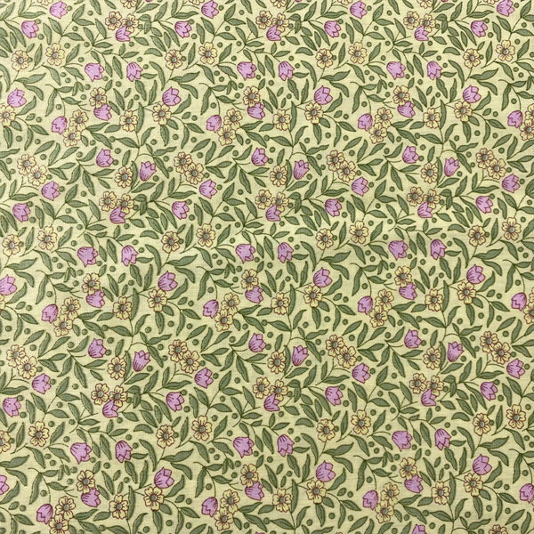 100% Cotton Poplin Floral Print Fabric — Lightweight & Breathable Comfort