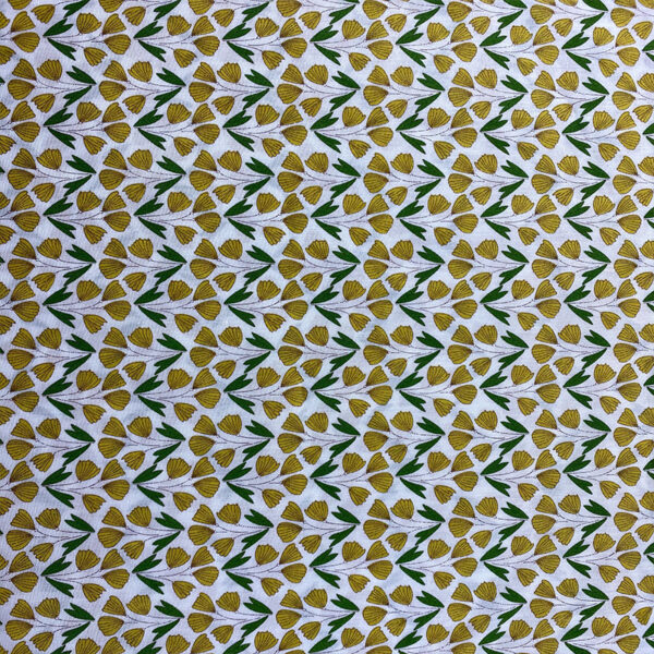 100% Cotton Reactive Botanical Tie-Dye Printed Fabric — Soft & Breathable