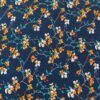 SKU-04-深藏青底 100% Cotton Reactive Printed Pastoral Floral Fabric — Soft, Breathable & Summer-Friendly