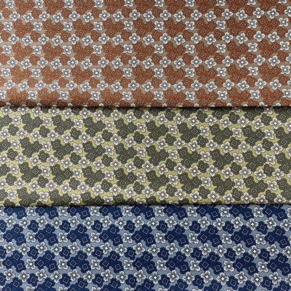 Ethnic Floral Cotton Poplin Fabric — DIY Shirt & Craft Material