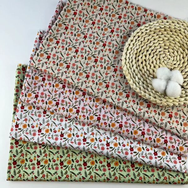 主图-01 Small Floral Cotton Poplin Fabric — Country Style Dress Material