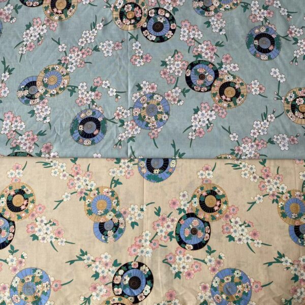 主图-01 Chinese Style Cotton Poplin Fabric — Traditional Floral Printed Dress Material