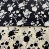 Black and White Cotton Poplin Fabric for Dresses and Pants — Reactive Print