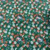 100% Cotton Poplin Green Small Floral Fabric — Lightweight Apparel Use