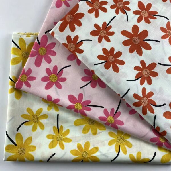 100% Cotton Poplin Micro Floral Fabric — Lightweight, Breathable & Durable