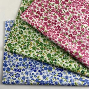 100% Cotton Poplin Spring/Summer Floral Fabric — Lightweight & Comfortable for Dresses