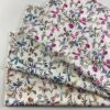Soft Cotton Poplin Floral Print Fabric — Lightweight Material for Summer Apparel