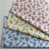 100% Cotton Reactive Daisy Printed Fabric — Soft & Colorfast Poplin