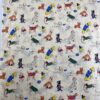 100% Cotton Digital Printed Cartoon Animal Fabric — Soft & Kid-Friendly Comfort