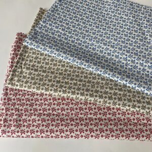 Small Floral Cotton Poplin Fabric – 100% Cotton Reactive Print for Dresses, Shirts & DIY Projects