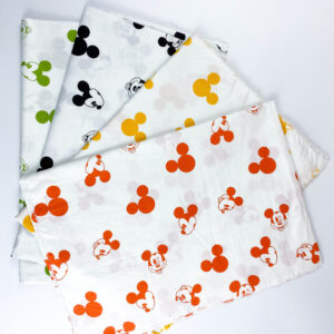 100% Cotton Printed Poplin Fabric — Cartoon Mickey Design for Kids