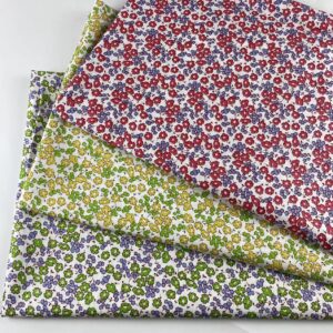 100% Cotton Printed Poplin Fabric — Floral DIY Sewing Material