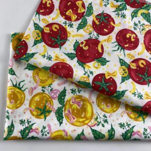 100% Cotton Printed Poplin Fabric — Tomato Garden Design