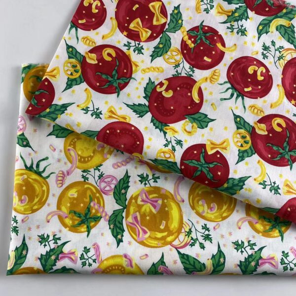 100% Cotton Printed Poplin Fabric — Tomato Garden Design
