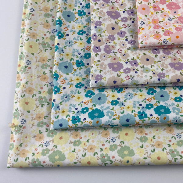 100% Cotton Daisy Printed Fabric — Fresh Floral Poplin for Dresses & Shirts