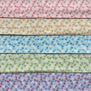 Cotton Poplin Floral Print Fabric — Country Small Flower Dress Material