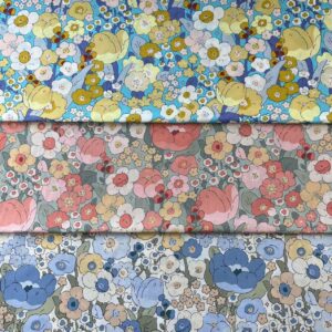 Pastoral Floral Cotton Poplin Fabric — Summer DIY, Shirt & Craft Material