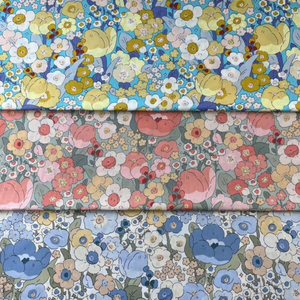 Pastoral Floral Cotton Poplin Fabric — Summer DIY, Shirt & Craft Material