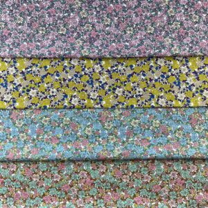 Pastoral Floral Cotton Poplin Fabric — DIY Shirt & Craft Material