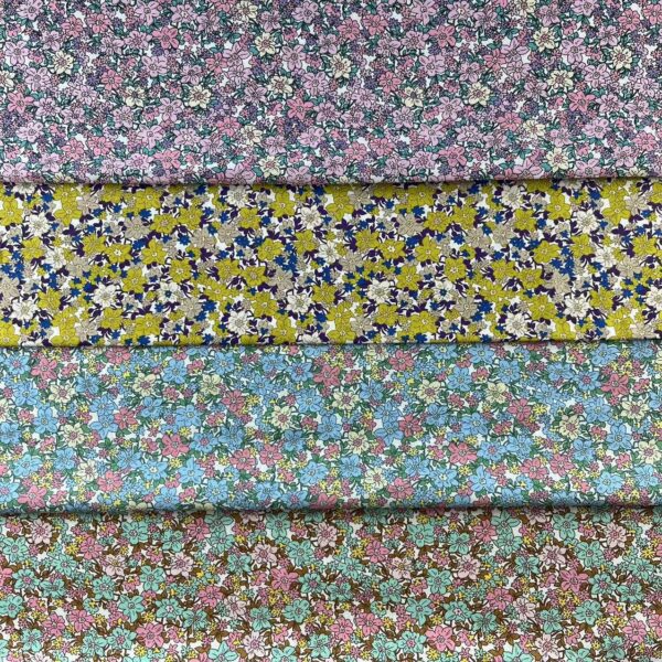 Pastoral Floral Cotton Poplin Fabric — DIY Shirt & Craft Material