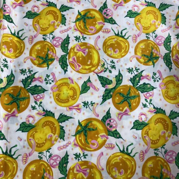 100% Cotton Printed Poplin Fabric — Tomato Garden Design