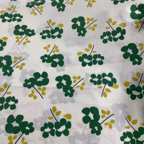 100% Cotton Printed Poplin Fabric — Small Floral Design