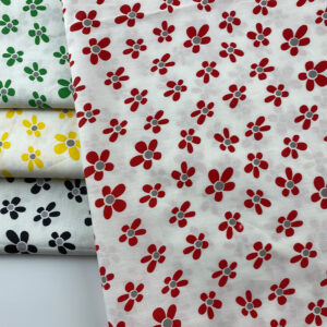 100% Cotton Peach Blossom Printed Fabric — Soft Floral Poplin for Dresses & Shirts