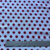 Stretch Cotton Poplin Fabric with 1.5cm Polka Dots — Reactive Printed Cloth for Shirts & DIY Crafts