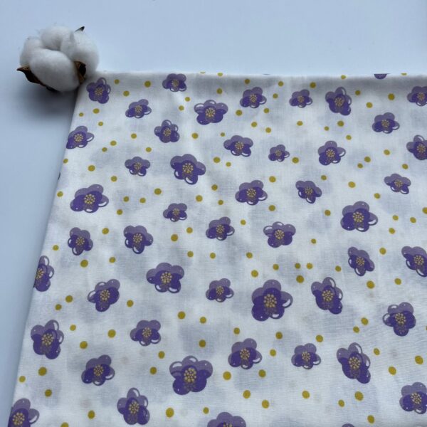 Cotton Poplin Floral Print Fabric — Country Style Spring Summer Dress Material