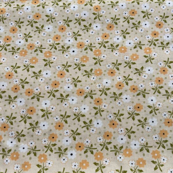 Cotton Poplin Floral Print Fabric — Country Small Flower Dress Material