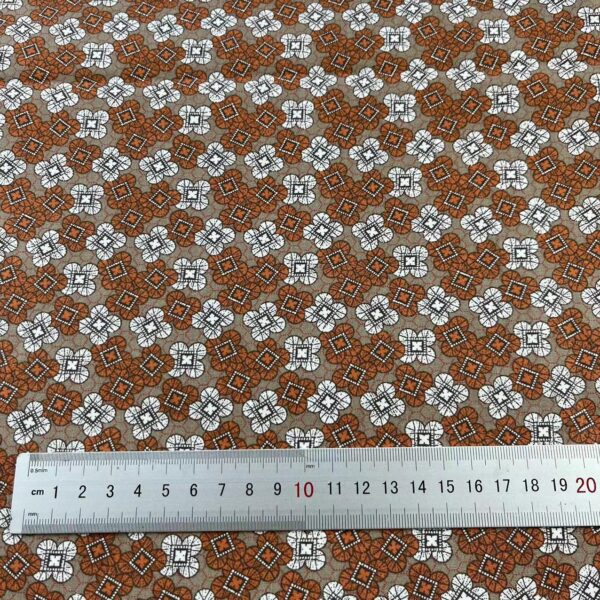 Ethnic Floral Cotton Poplin Fabric — DIY Shirt & Craft Material