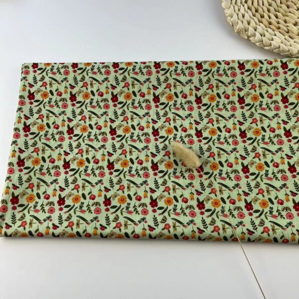 主图-02 Small Floral Cotton Poplin Fabric — Country Style Dress Material