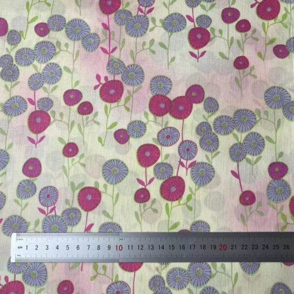 主图-02 Floral Cotton Poplin Fabric for Summer Wear — Korean INS Style for DIY Dresses & Loungewear