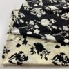 Black and White Cotton Poplin Fabric for Dresses and Pants — Reactive Print