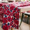Large Floral Cotton Poplin Fabric for Dresses & Home Décor