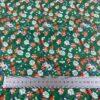 100% Cotton Poplin Green Small Floral Fabric — Lightweight Apparel Use