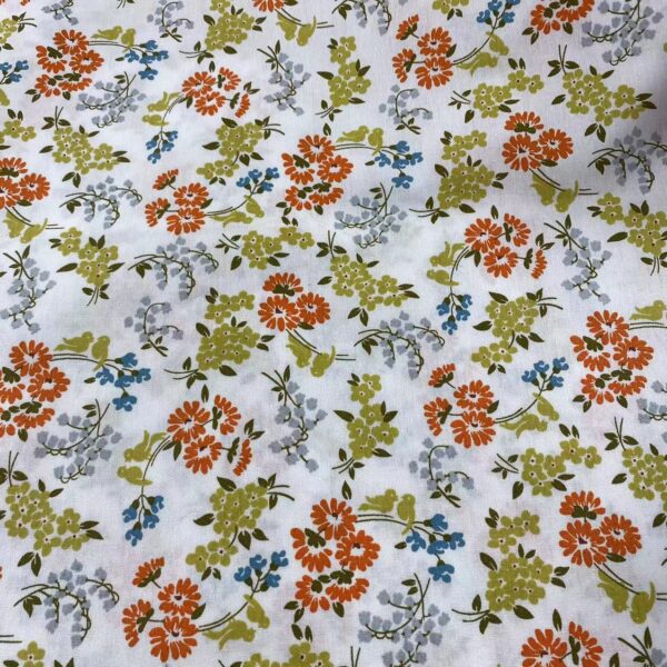 100% Cotton Poplin Small Floral Printed Fabric
