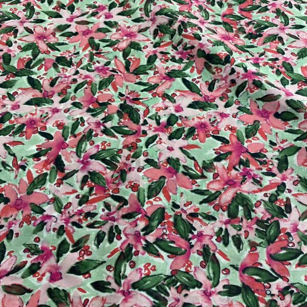 100% Cotton Poplin Oil-Painting Style Printed Fabric — JXL-FB-0588