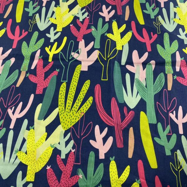 主图-02 100% Cotton Poplin Cactus Floral Printed Fabric — JXL-FB-0589