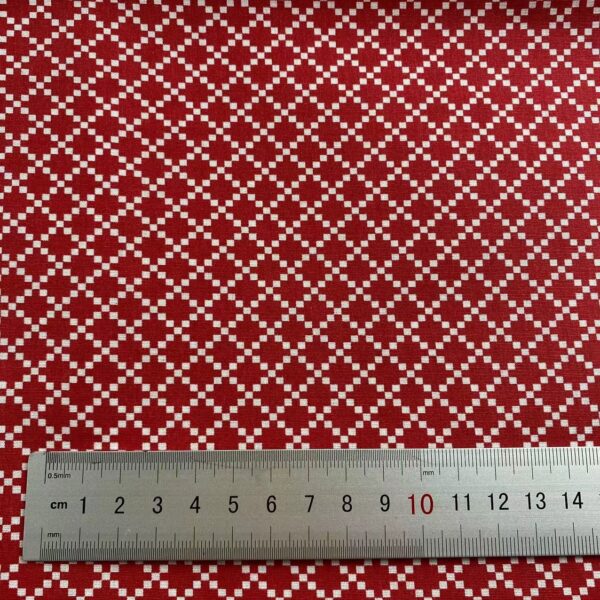 100% Cotton Poplin Geometric Plaid Fabric — Soft, Durable & Versatile