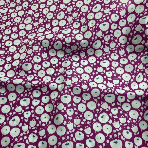 100% Cotton Poplin Micro Floral Print Fabric — Lightweight & Soft for Spring/Summer Tops