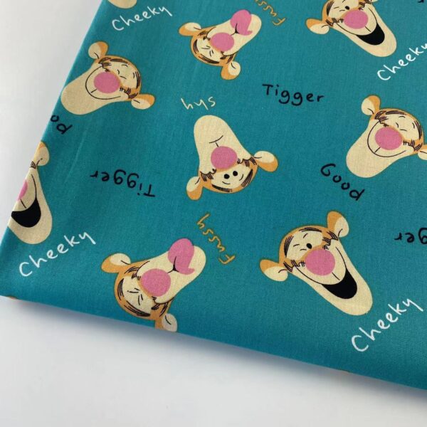 100% Cotton Cartoon Printed Poplin Fabric — Soft & Breathable for Kidswear