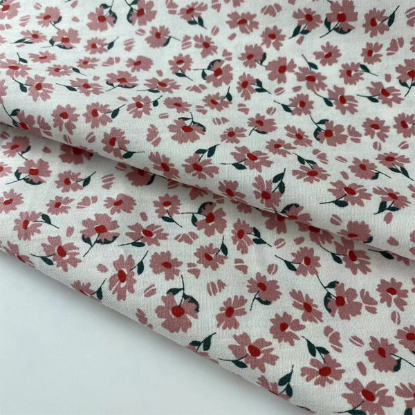 100% Cotton Fashion Floral Printed Poplin — Soft Lightweight Fabric for Dresses & Sets