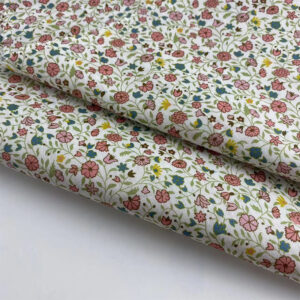 100% Cotton Reactive Printed Floral Fabric — Fresh & Lightweight
