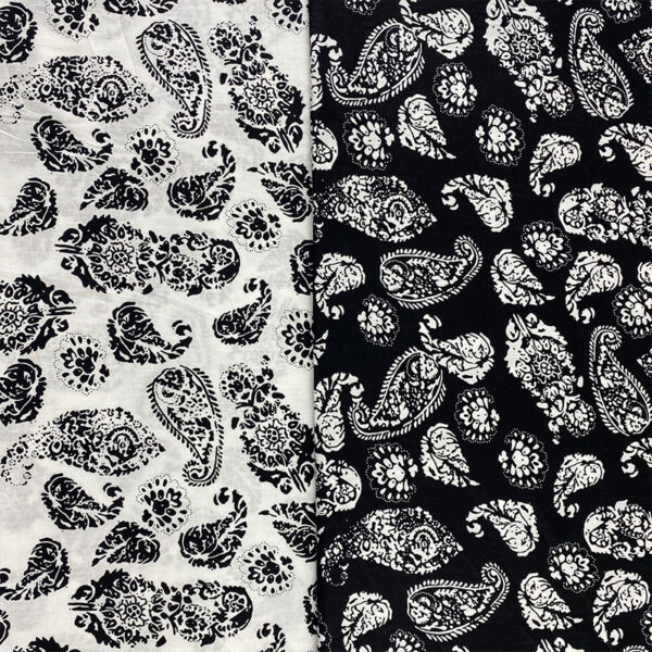 100% Cotton Geometric Reactive Printed Fabric — Lightweight & Breathable for Summer Apparel