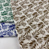 100% Cotton Leaf Print Fabric — Lightweight & Breathable for Summer Apparel