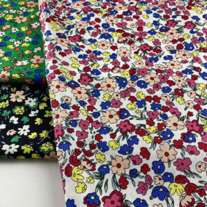 100% Cotton Poplin Printed Fabric — Soft & Breathable for Dresses & Kidswear